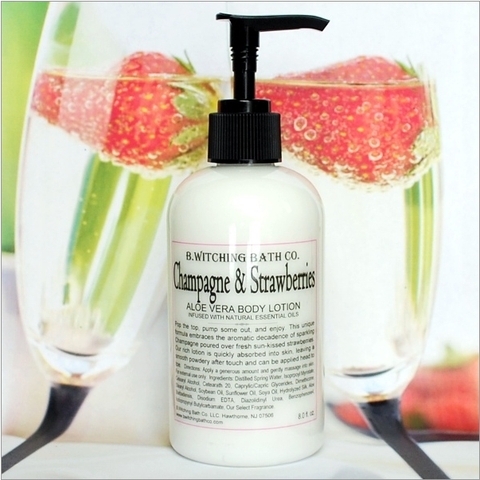 B. Witching Bath Company: Champagne & Strawberries Aloe Vera Body Lotion