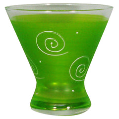 Golden Hill: Frosted Curl Dot Collection in Light Green