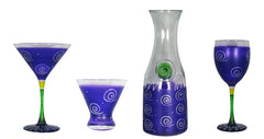 Golden Hill: Frosted Curl Dot Collection in Purple