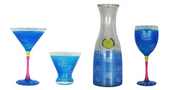 Golden Hill: Frosted Curl Dot Collection in Turquoise